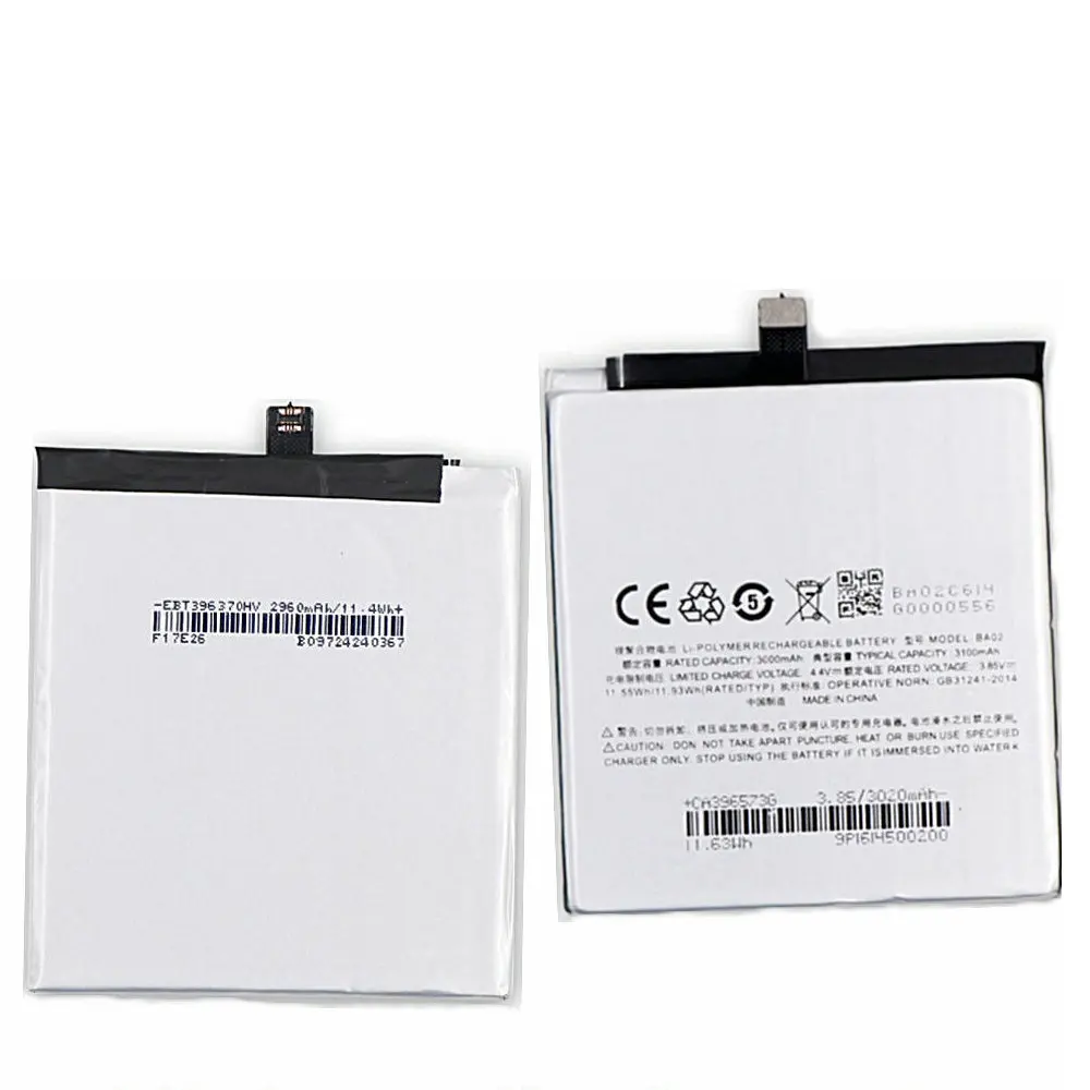 

3100mAh BA02 battery for Meizu Meilan M3E A680Q Smartphone batteries High quality Replacement Battery