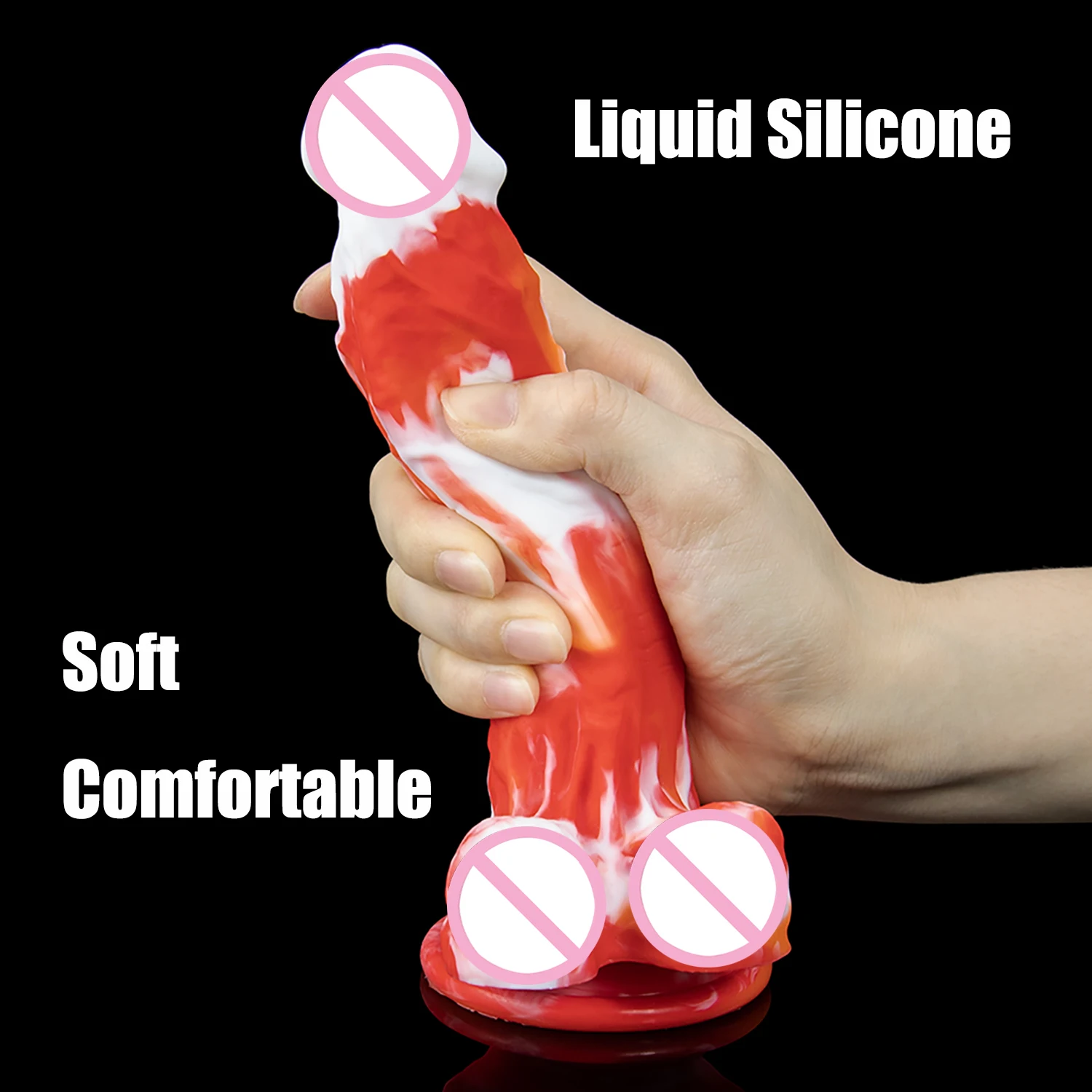 Мягкая кожа жидкие силиконовые фаллоимитаторы с присоской реалистичный пенис