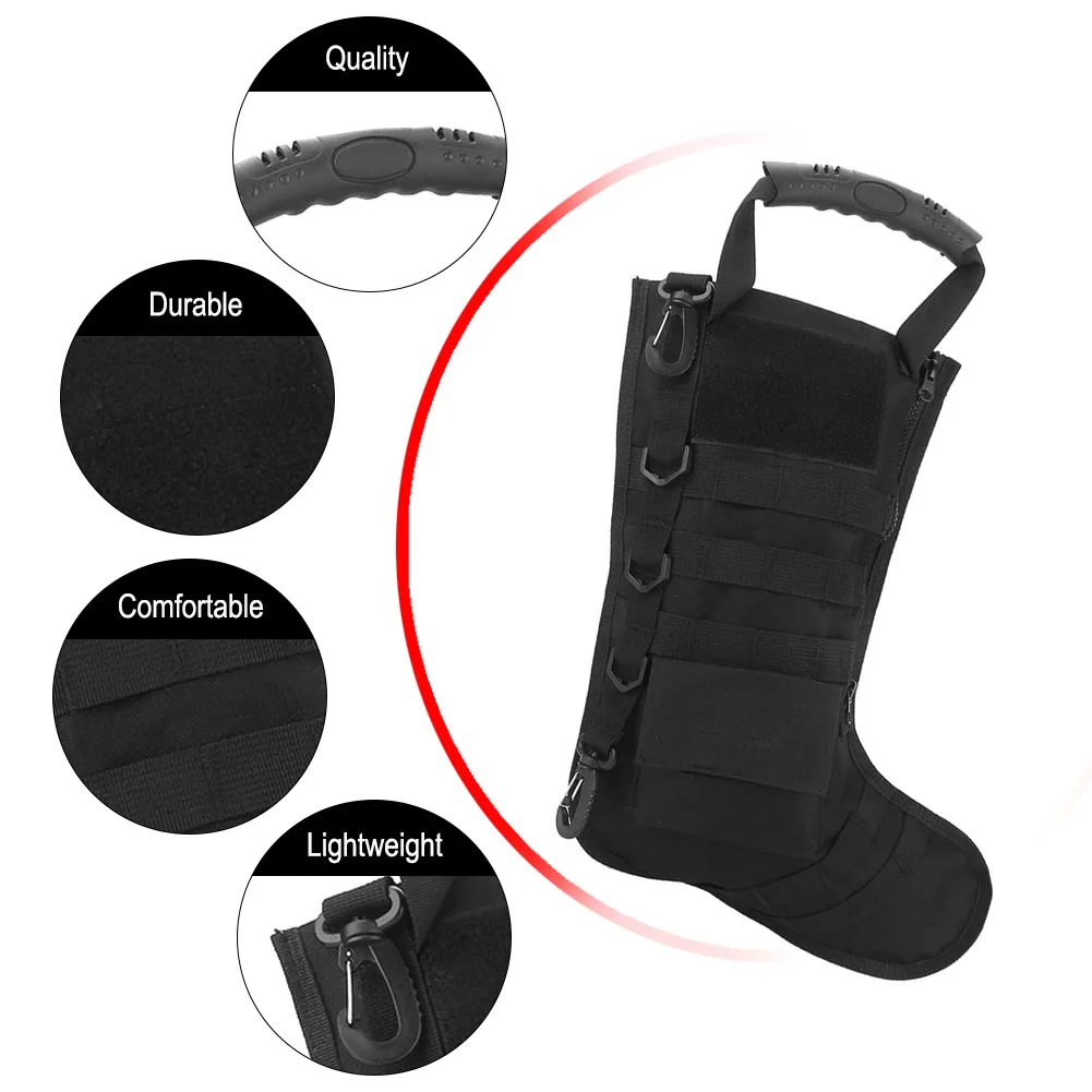 

1 шт., нейлоновая тактическая сумка для хранения рождественских чулок