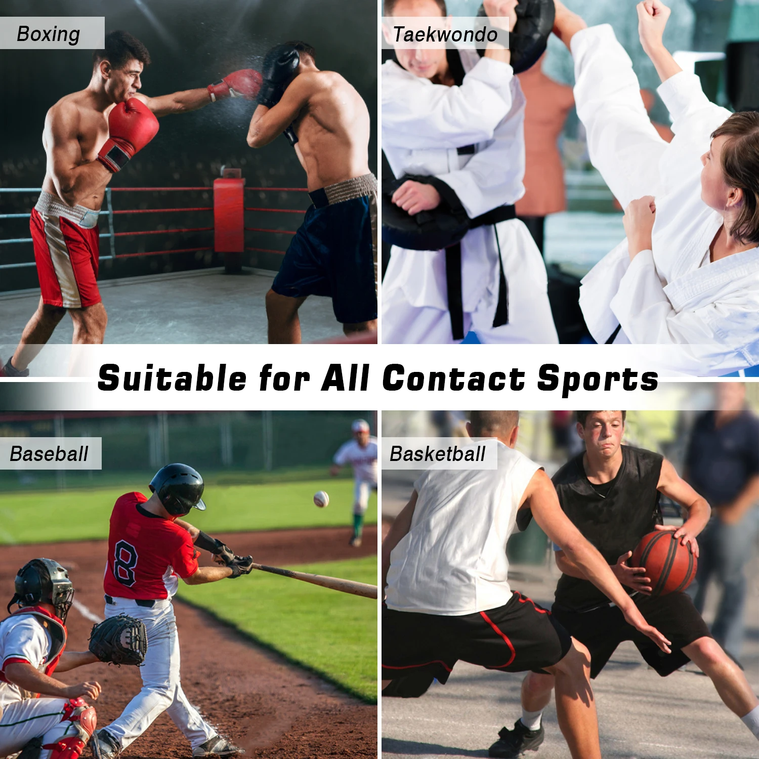 

3 Packs Sport Mouth Guard EVA Teeth Protector Adults Mouthguard Tooth Brace Protection Basketball Rugby Boxing Karate for Adults