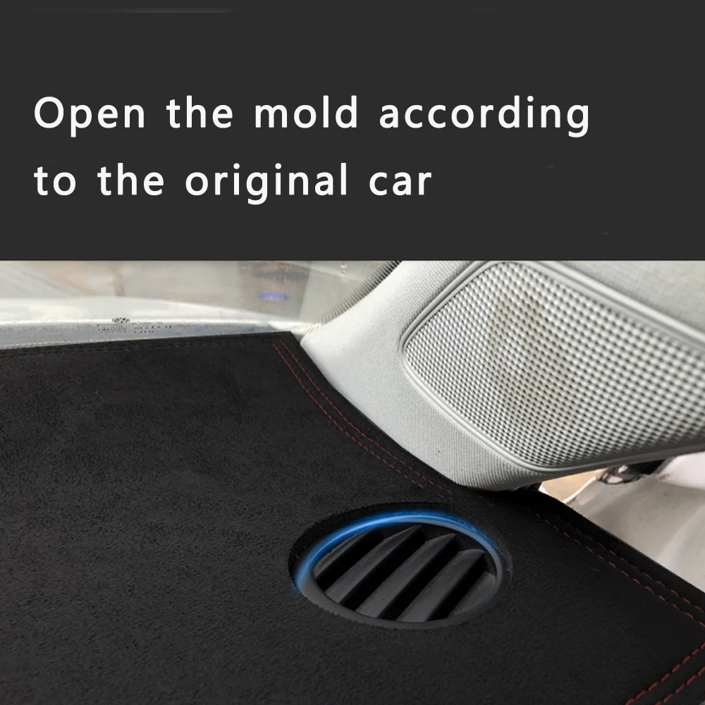 Car-styling Suede Leather Dashmat Dashboard Cover Pad Dash Mat Carpet for Toyota Corolla Axio Altis Fielder Auris 2007- 2012 RHD |