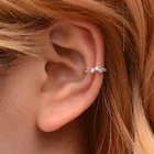 Хрустальные Бусины, серьги-клипсы для женщин без проколов, серьги-клипсы, маленькие серьги-кафффы, серьги без проколов, ювелирные изделия