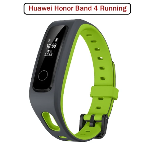 running 4 green Huawei Honor Band 4/4, умный Браслет для бега, 0,95 дюймов, умный OLED, для плавания, водонепроницаемый, Bluetooth, фитнес-трекер, сенсорный экран - Цвет: running 4 green