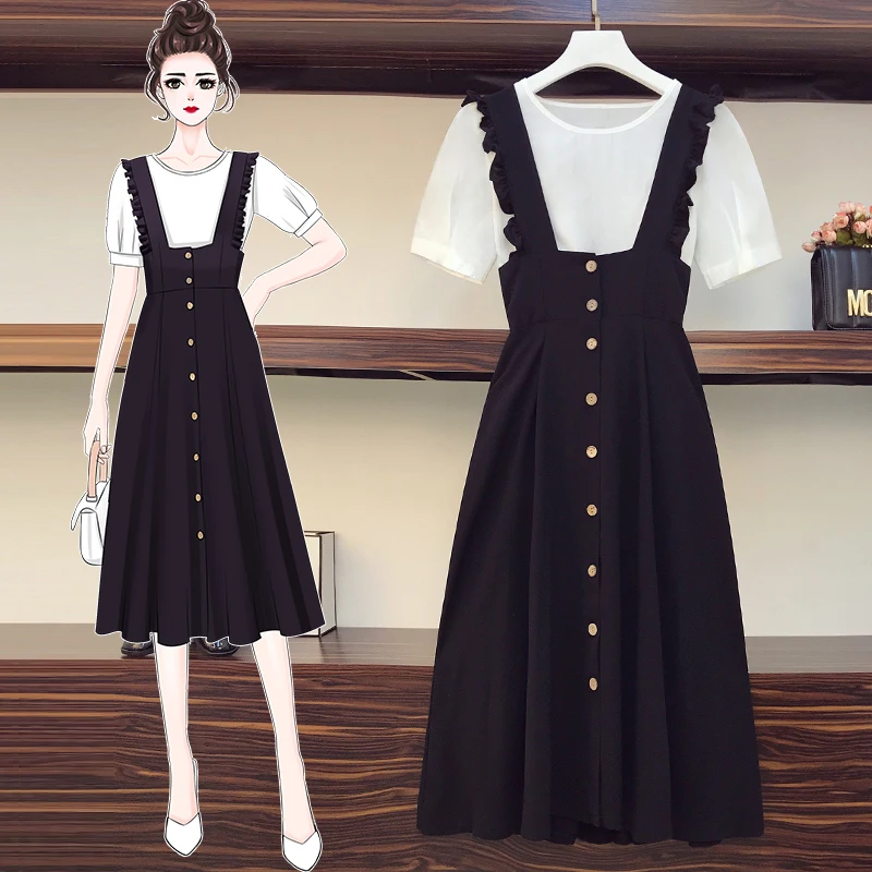 Женский Повседневный комплект из рубашки и длинного платья большие размеры| |