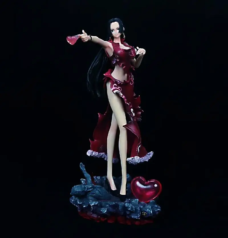

Экшн-фигурка аниме 35 см, ПВХ, Luffy's Lover Boa Hancock светильник лая модель, коллекционные украшения для кукол, подарочная коробка