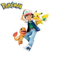 20cm pokemon ash ketchum pikachu charmander action figure pok%c3%a9mon anime collection toys %e2%80%8bcomputer decoration boy birthday gift
