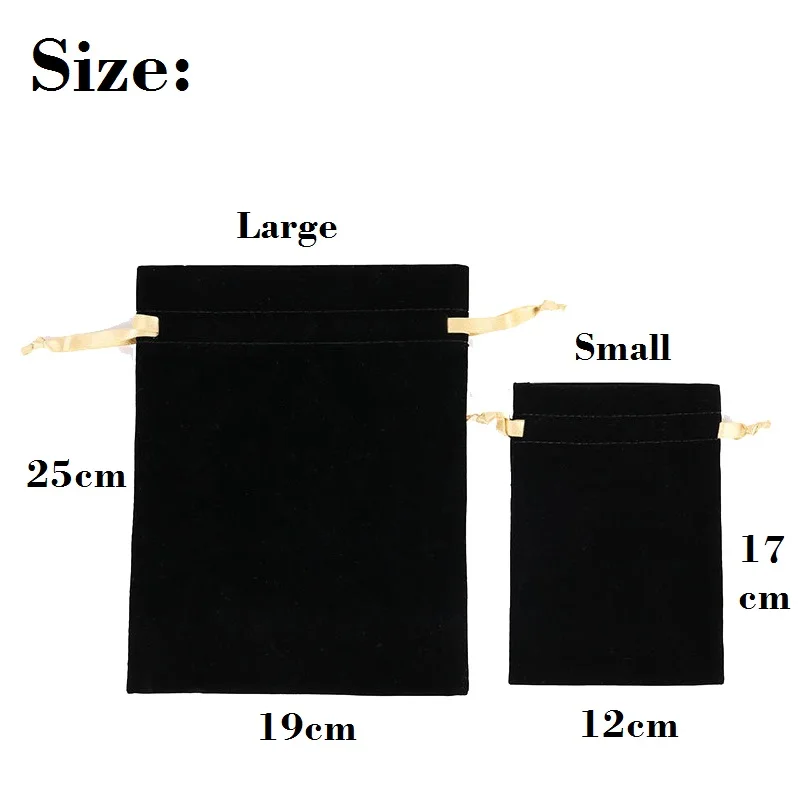 Черная косметичка на шнурке тканевый карман Портативная сумка для хранения