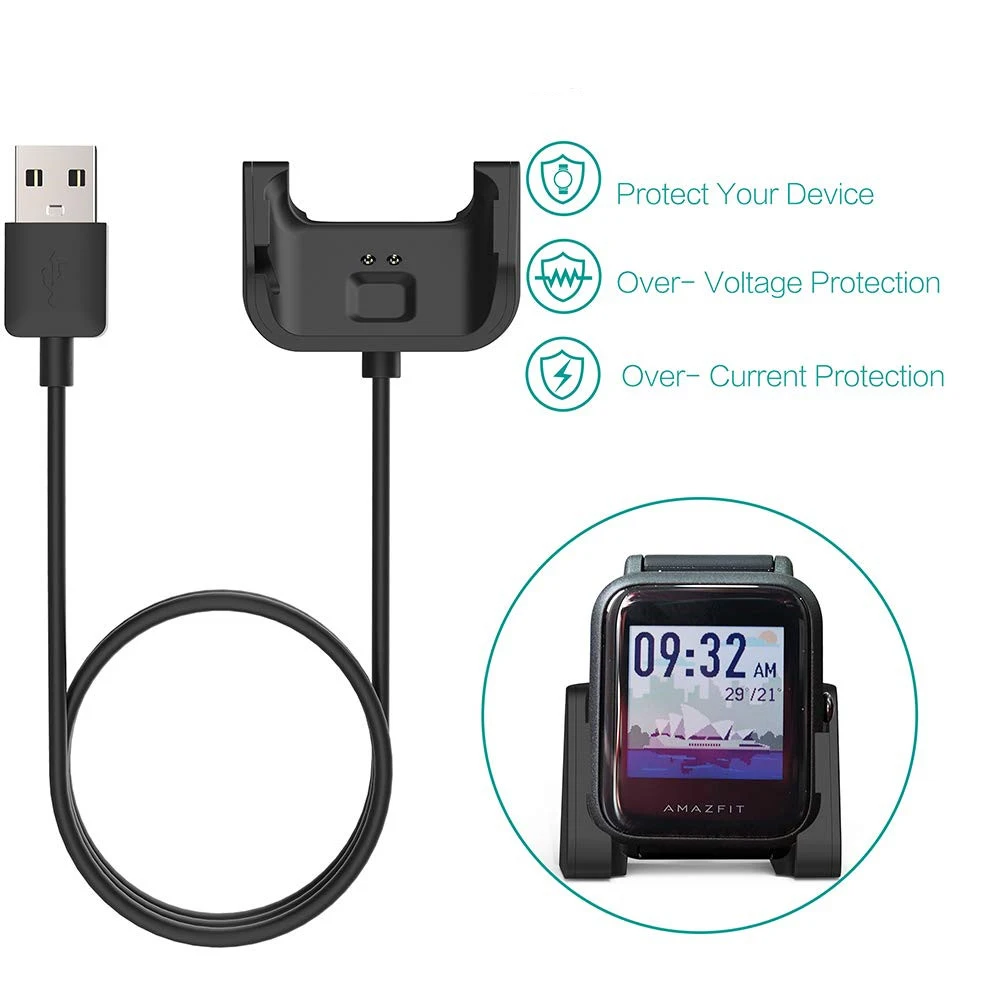 Универсальное зарядное устройство USB с кабелем для быстрой зарядки умных часов