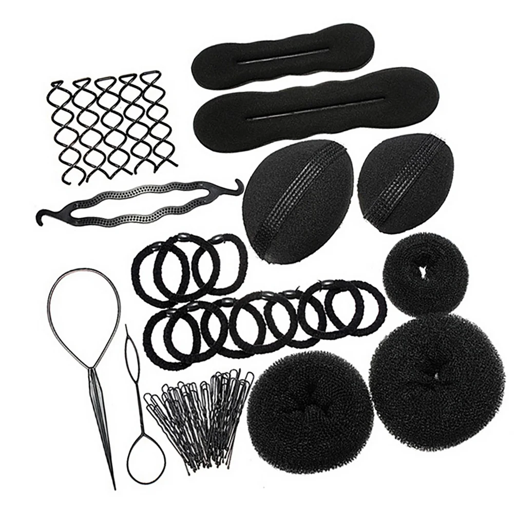 

8Pcs Hair Styling Accessories Set Hair Claw Clips Pull Needle Bun Shaper Ponytail Hair Styling Tools for Women Girls