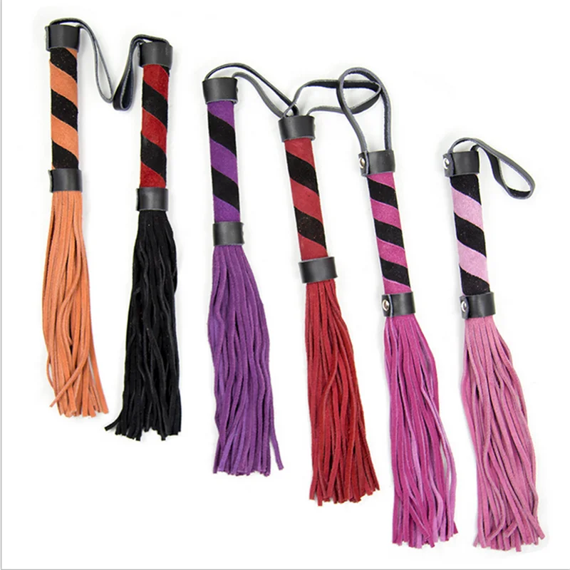 Новый сексуальный кожаный кнут для игр с кисточкой флирт Фетиш взрослые игры