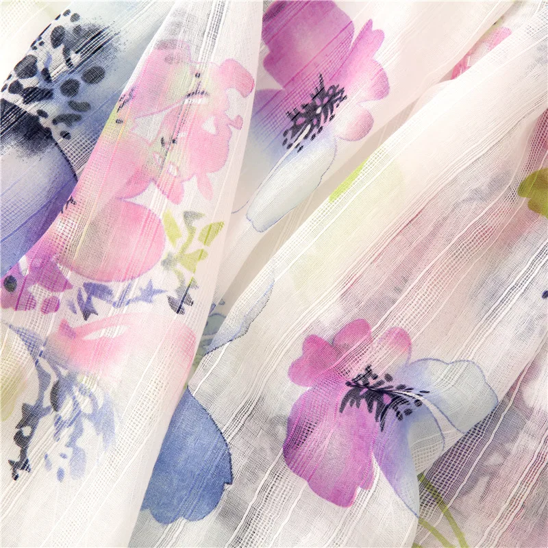 

NEW Soft Floral Scarf Women Fashion Hijab Painting Design Flowers Wraps Shawl [6632]