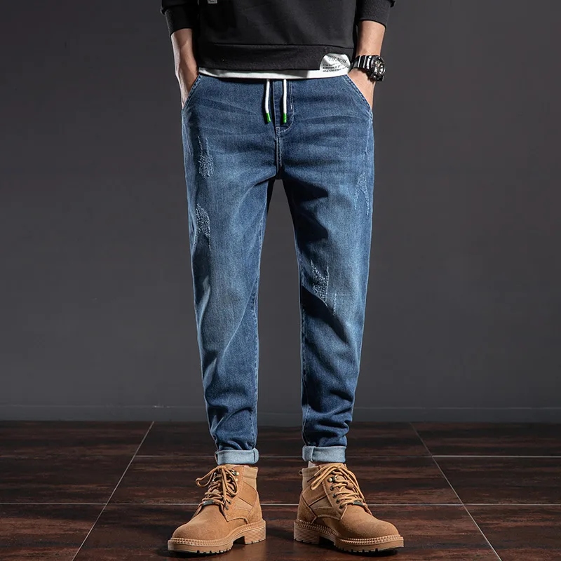 

2021 Popular cargo denim overalls Wide leg oversize Jeans for men trousers Men's pants
