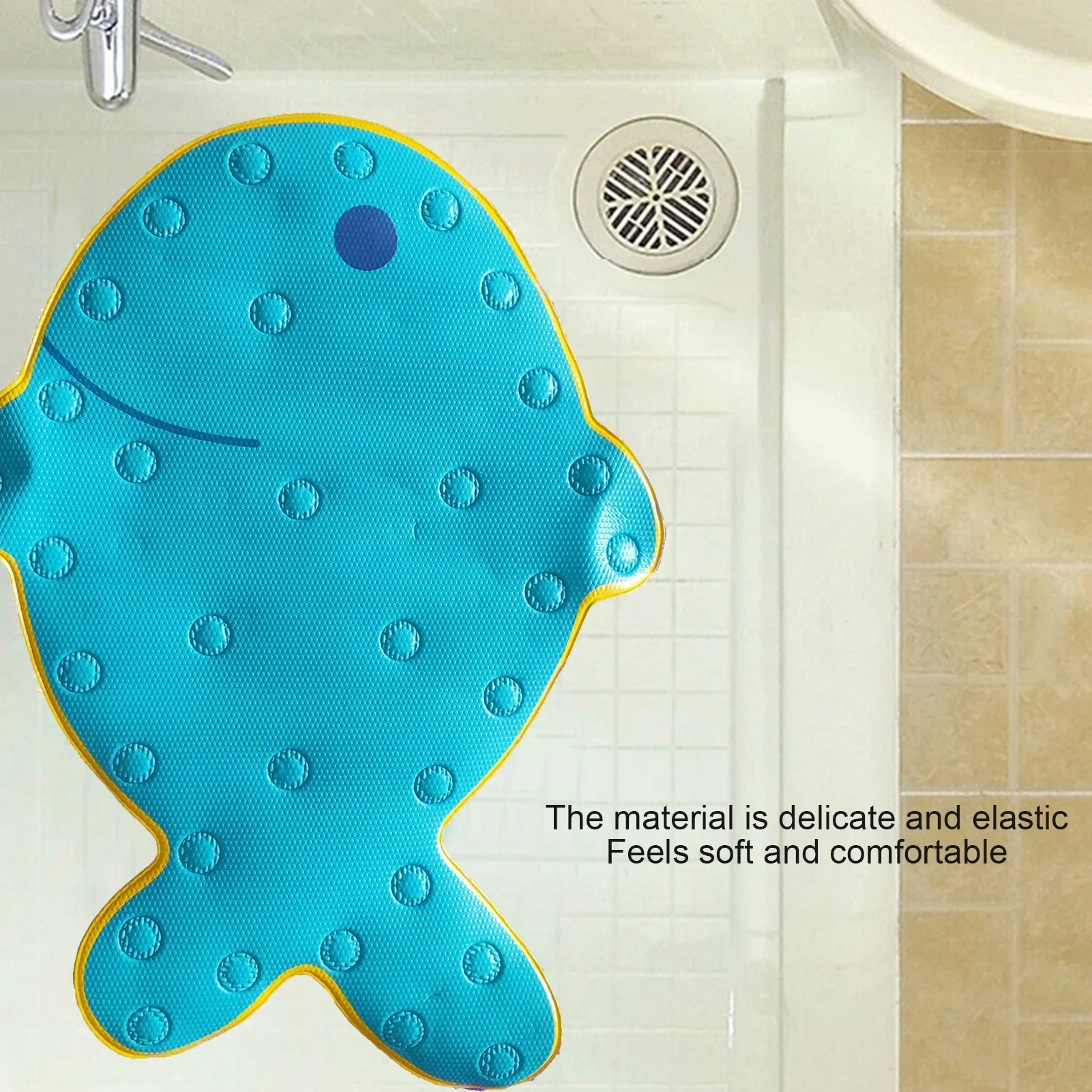 Alfombrilla de ba&ntilde;o antideslizante para beb&eacute;, alfombrilla para ba&ntilde;era y ducha con ventosas, W50-2
