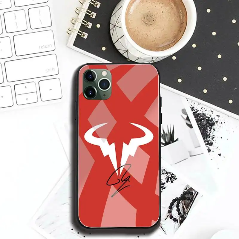 Чехол для телефона теннисная суперзвезда Рафаэль Надаль закаленное стекло iPhone 13