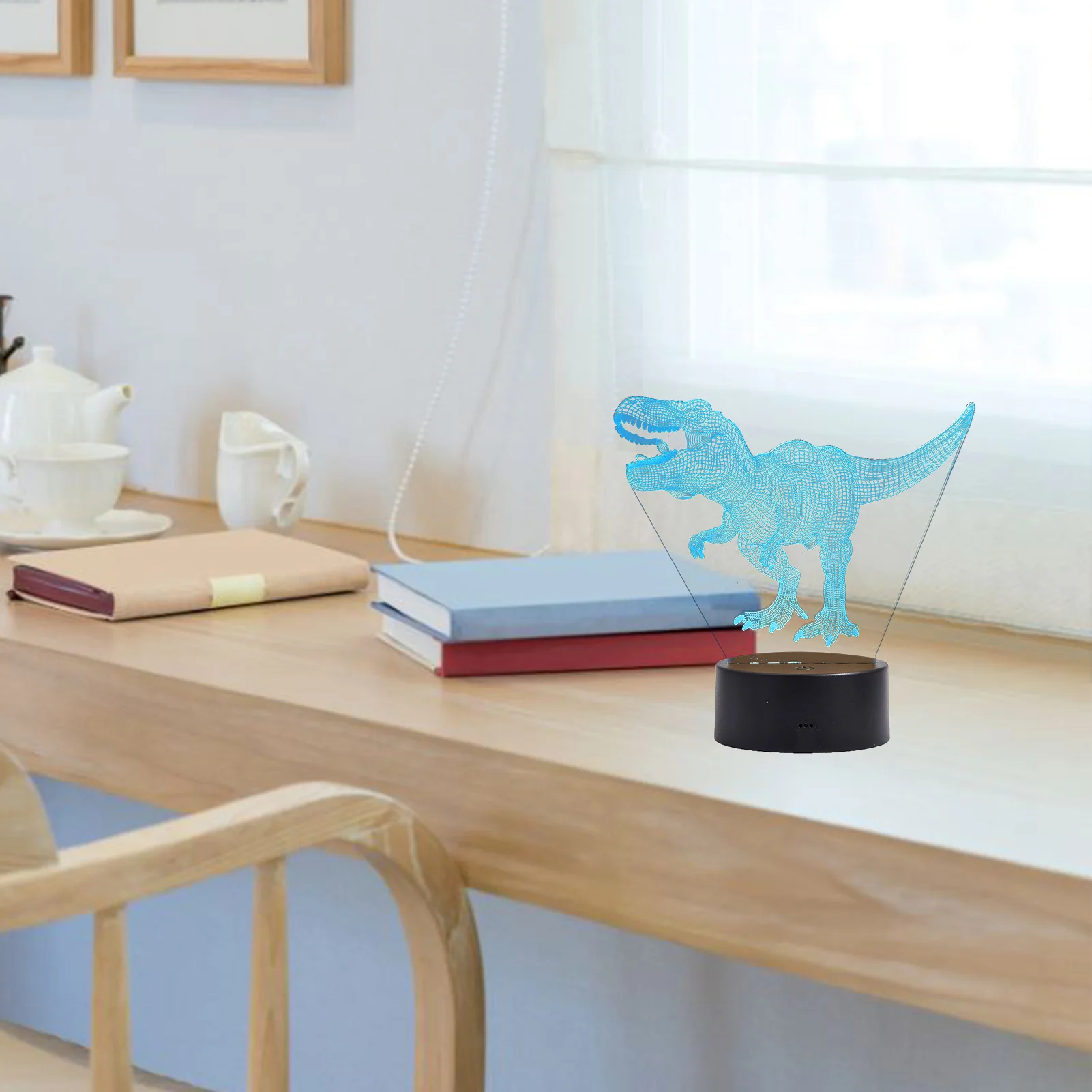 Светильник в виде динозавра настольная Регулируемая лампа 3D T Rex с дистанционным