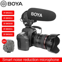 boya by 30303031 radio microphone super cardioid condenser shotgun microphone interview capacitive video mic for dslr cameras