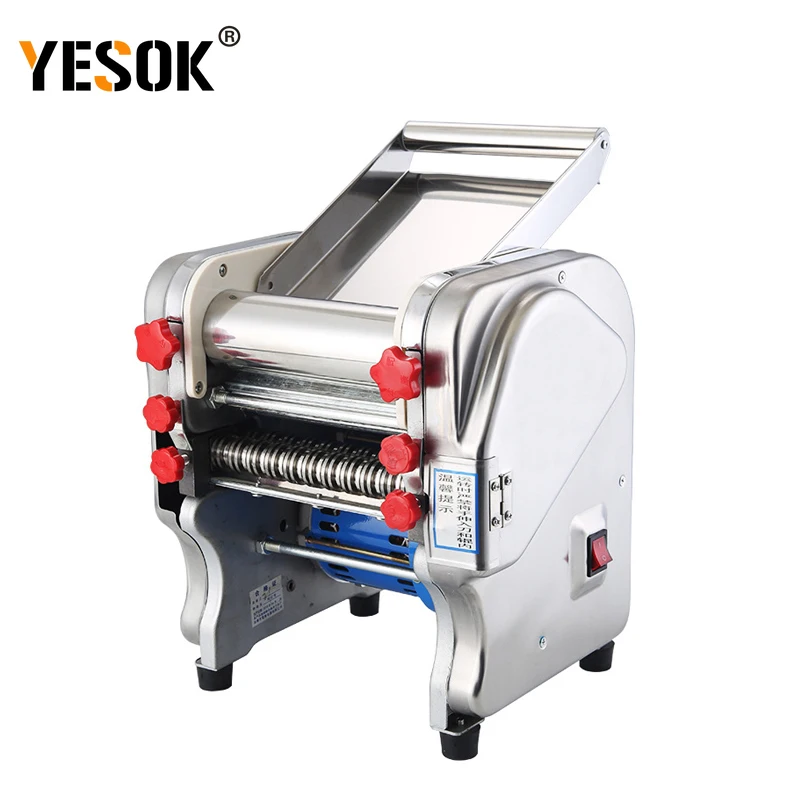 

220V Household Noodle Pressing Machine Stainless Steel Electric Small Noodle Machine Commercial Dumpling Wrapper Machine 750W