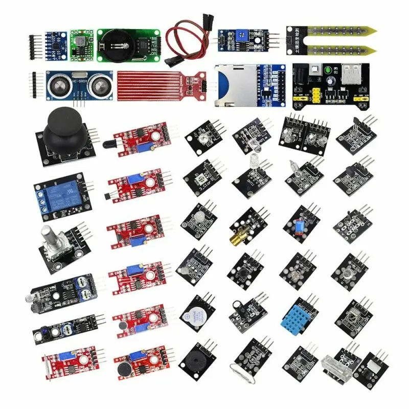 45 в 1 сенсорные модули стартовый набор для Arduino лучше чем 37 комплект датчика
