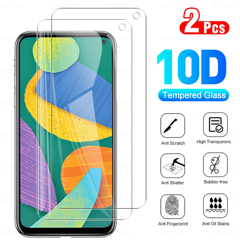 

Защитное стекло с полным покрытием для Samsung Galaxy F52 5G, 2 шт., 6,6 дюйма
