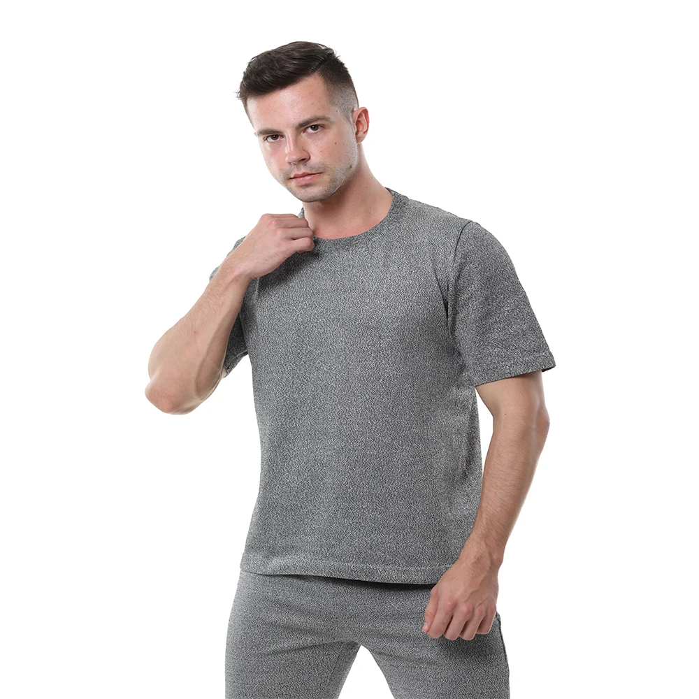 

Safety CE PE material level 4 cut proof wear cut resistant Round collar T-shirt anti cut shirt.