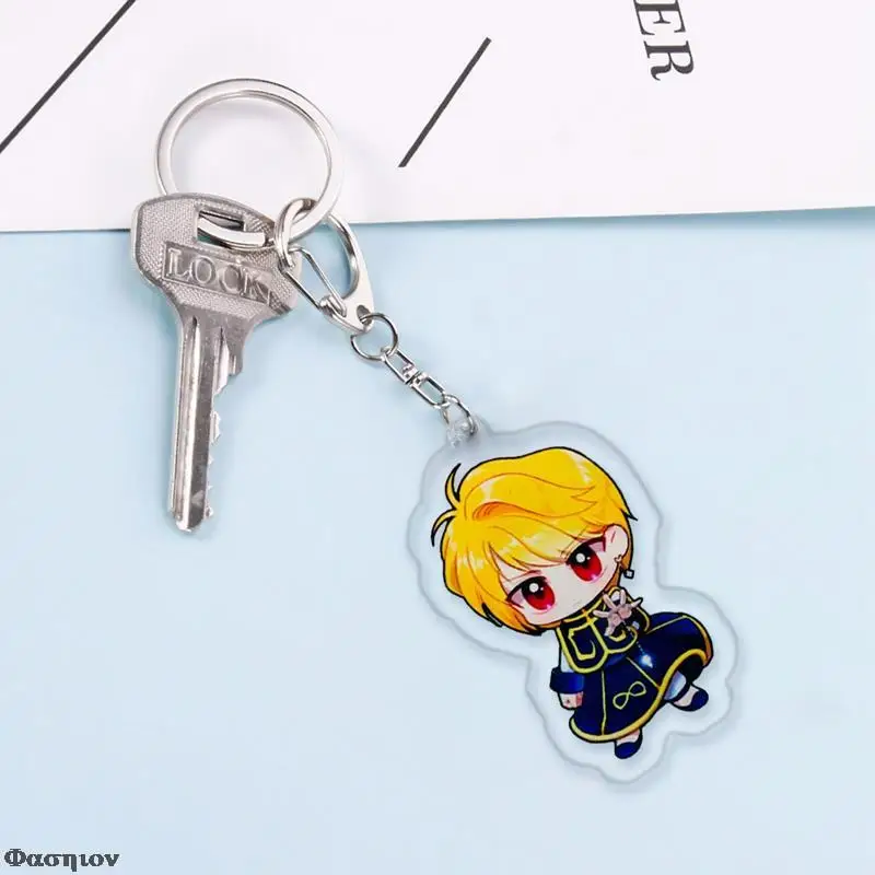 Аниме Killua Zoldyck Kurapika Key цепочки брелок косплей акриловый подвесной Новинка |