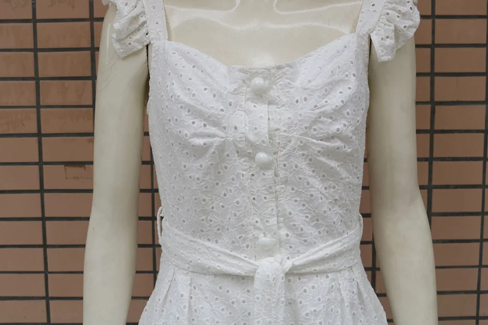 

The 2021 summer party brought sexy package hip embroidered cultivate one's morality dress