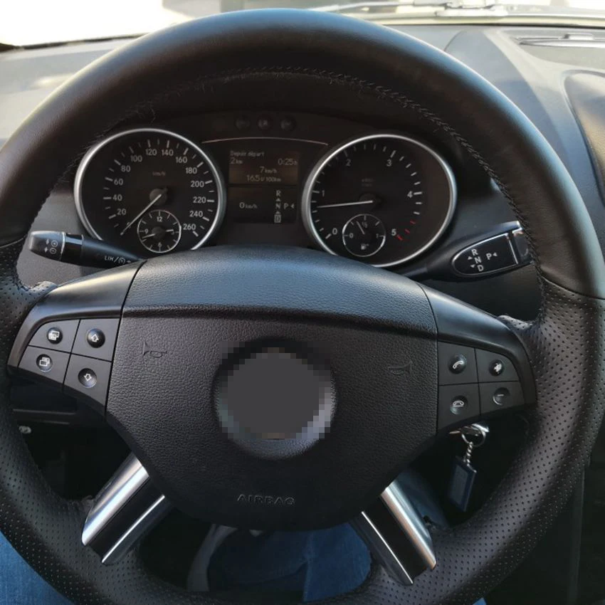 Чехлы из искусственной кожи для руля Mercedes-Benz W164 M-Class ML350 ML500 2005 2006 X164 GL-Class GL |