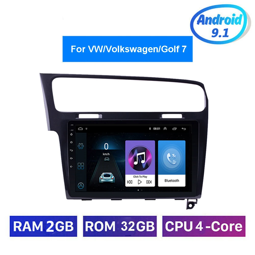 10 1 &quotAndroid автомобильный Радио мультимедийный плеер для VW/Volkswagen/Golf 7 стерео GPS