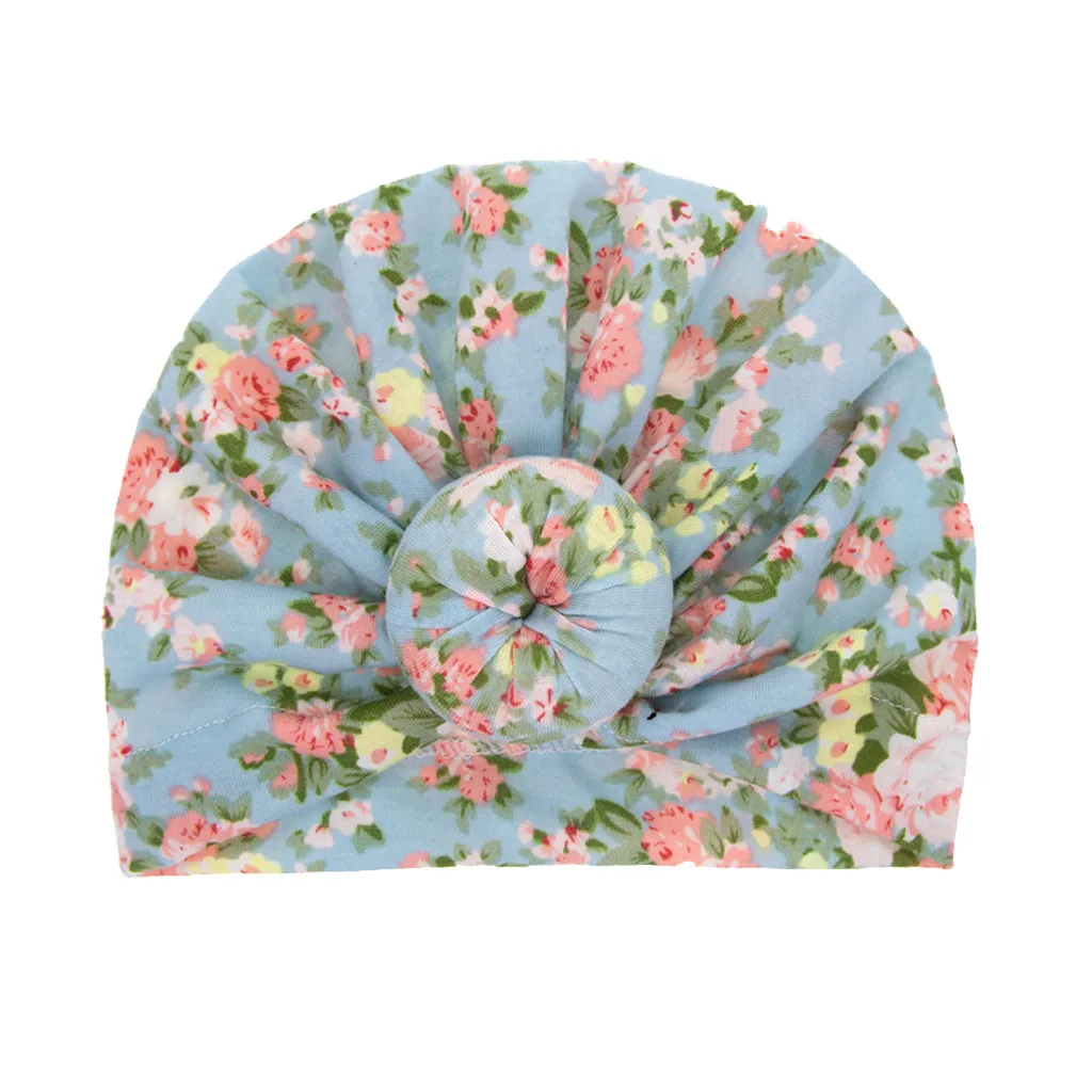 2020 Baby Knotted Floral Print Headband Bowknot Turban Hair Bands for Children Girls Elastic Headwrap 1226 | Детская одежда и