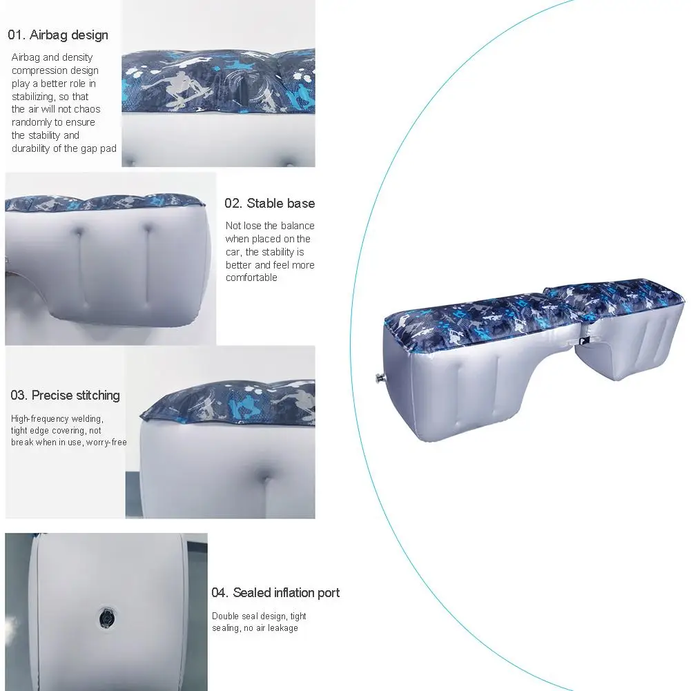 Автомобильный Регулируемый воздушный матрас с пряжкой удобная стабильная