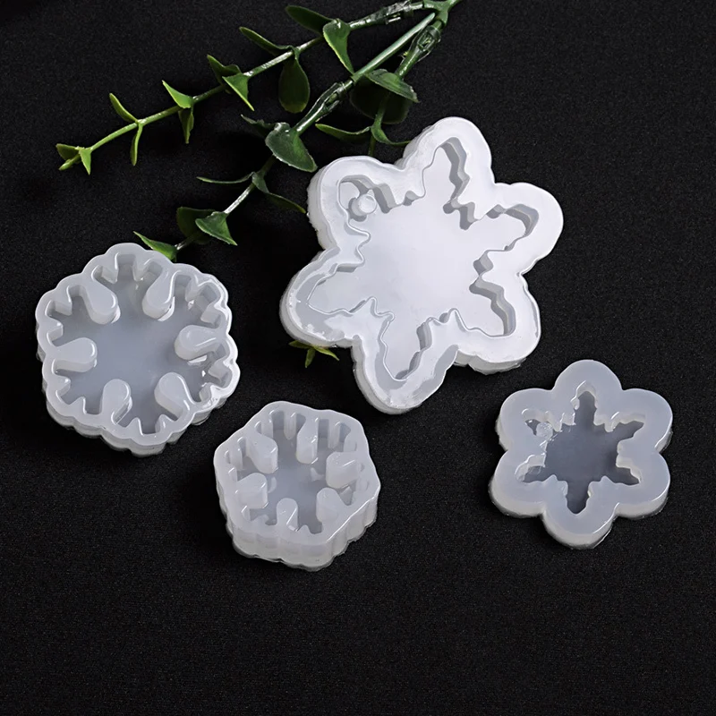 

7Pcs/set Crystal Epoxy Resin Mold Christmas Elements Shape Pendant Casting Silicone Mould for DIY Crafts
