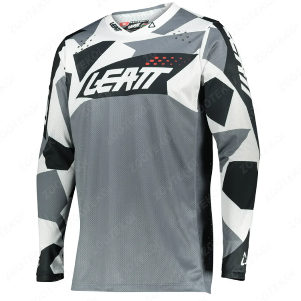 

Leatt RACING MTB Motorcycle Mountain Team Downhill Jersey Offroad DH BMX Bicycle Locomotive Shirt Cross Country Mountain Fox