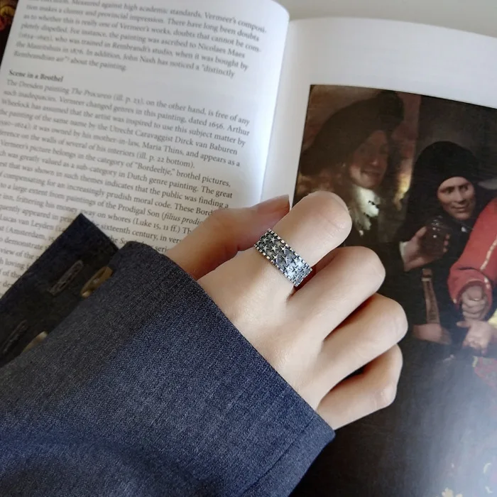 Бижутерия богемные винтажные серебряные кольца с большой звездой для женщин