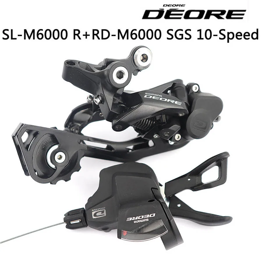Shimano DEORE M6000 указано SL M6000 рычаг переключения передач+ RD M6000 задний переключатель передач MTB DEORE 10-скорость SL+ RD M6000 указано