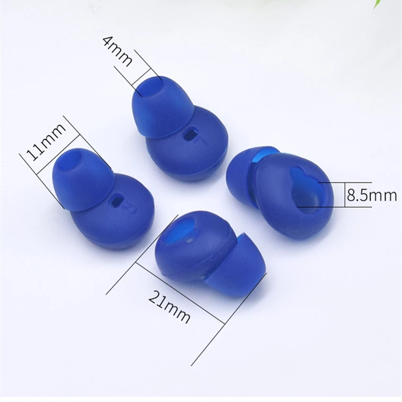 2 пары Противоскользящих силиконовых наушников вкладыши сменные накладки для