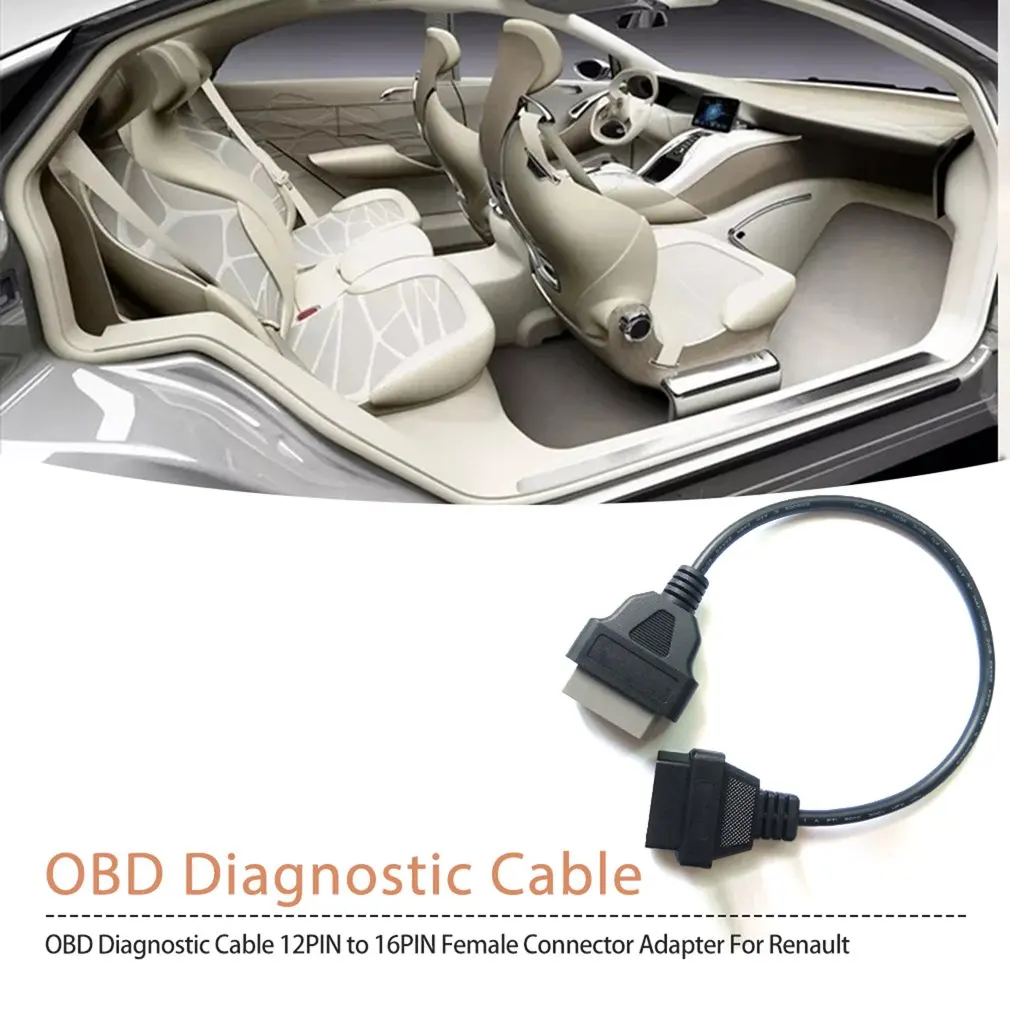 

Eaglerich 14Pin to 16PIN OBD1 OBD2 Cable For OBD II Diagnostic Interface ELM327 Scanner Extension Adapter Cor