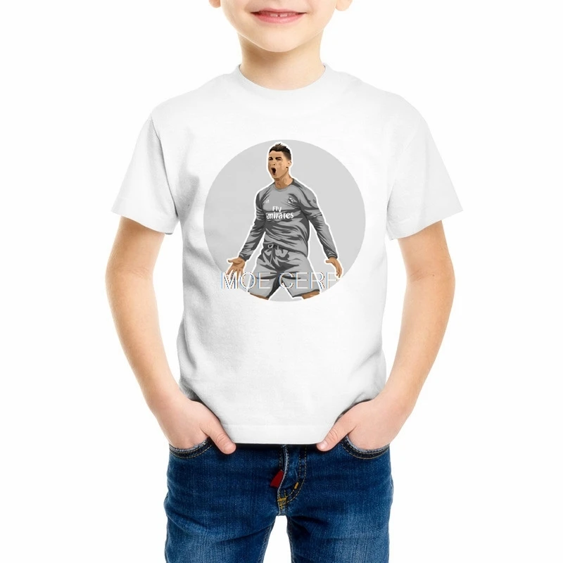 Summer fashion Children's 3d print Lionel Messi t shirt Kid/baby Cristiano Ronaldo short sleeve T-shirts Boys/Girls clothes Z9-4