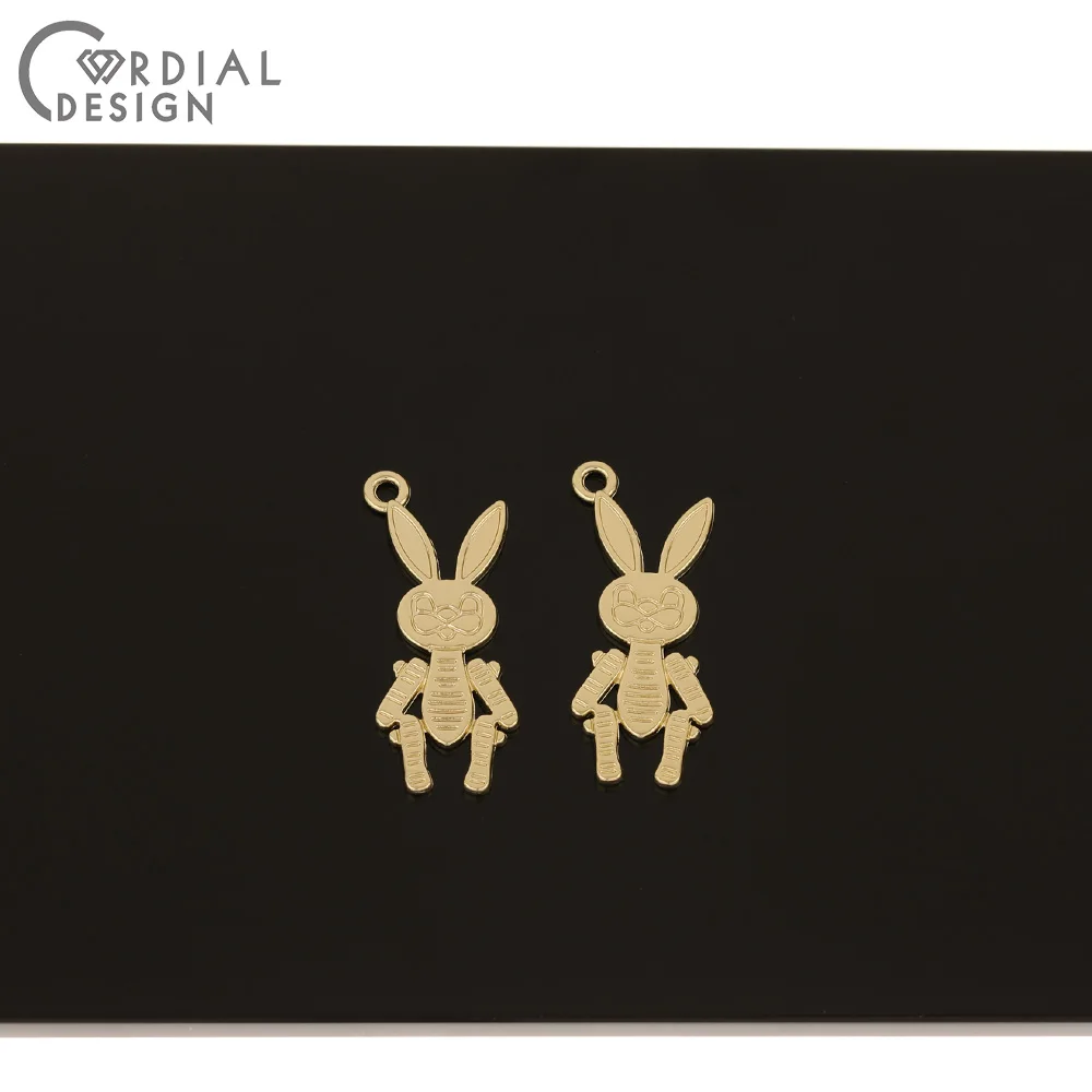 

Cordial Design 100Pcs 12*31MM Jewelry Accessories/DIY Charms/Rabbit Shape/Pendants For Earrings/Jewelry Findings & Component