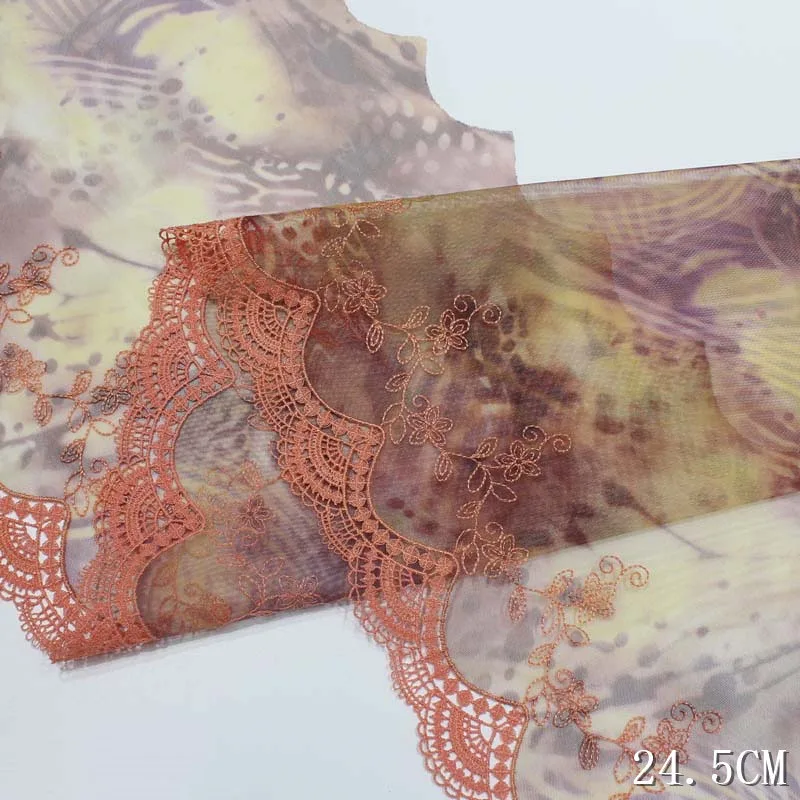 Кружевная отделка с вышивкой, 45 ярдов