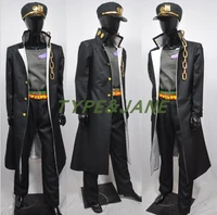jojos bizarre jotaro kujo black outfit cosplay costume adventure kujo jotaro cosplay uniform custom made outfit suit jacket hat
