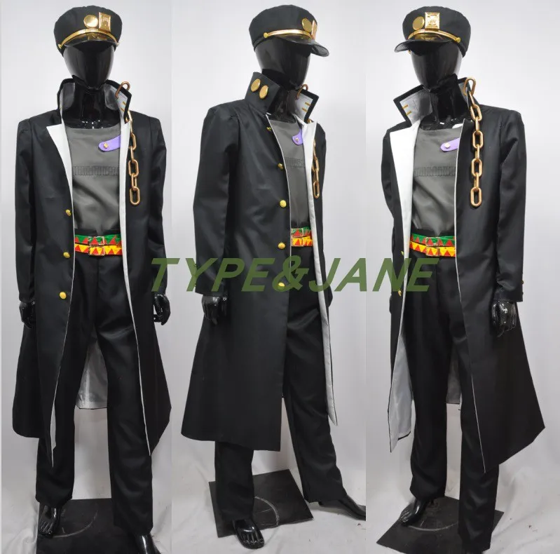 Костюм для косплея JoJo's Bizarre Jotaro Kujo костюм куртка шляпа | Костюмы и аксессуары