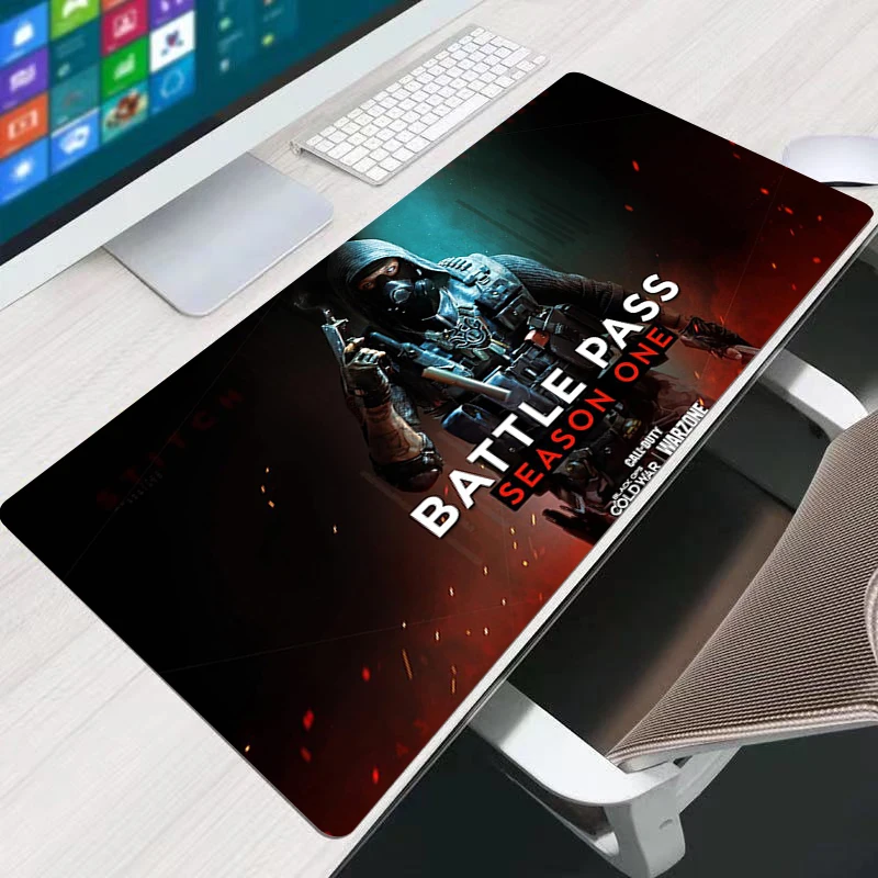 

Call Of Duty Warzone Keyboard Game Table Mouse Pad Big Tablet PC Gamer 900X400 Natural Rubber Mini Accessories Peripherals Csgo