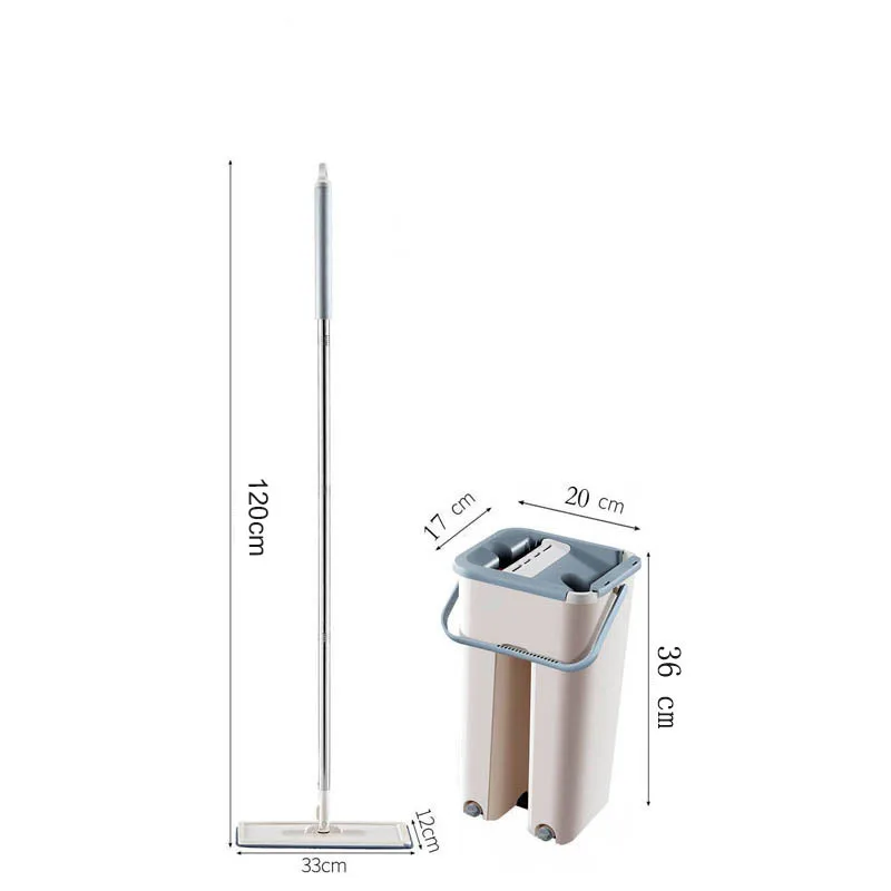 

Cleaning Mops Home Floor Mop Microfiber Wet Mop with Bucket Cloth Flat Squeeze Spray Bathroom Kitchen Clean Free Hand Spin