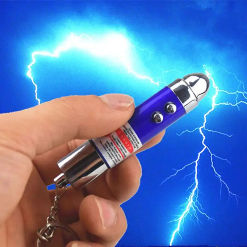 Funny 2 In1 Red Dot Laser Light Toy Sight Pointer Pen Interactive Keychain Childrens Play Cat | Игрушки и хобби
