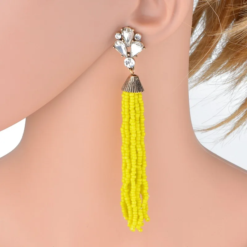 

2020 Fashion Hot-selling Earrings Personalized Earrings New Tassel Rice Bead Earrings