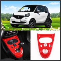 for 2015 2020 mercedes benz smart 453 fortwo forfour abs car center console water cup shift panel cover sticker interior parts