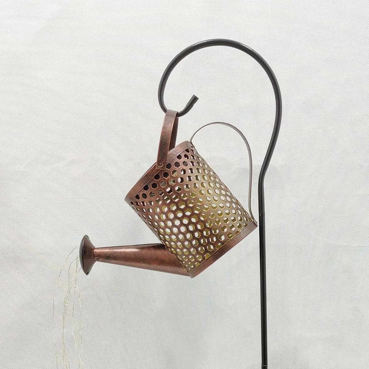 

Solar LED Garden Watering Can Lamp with Lights String Fairy Garden Decoration Outdoor Gardening Ornaments Yard Decorative Lamp
