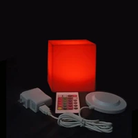 d13cm led colorful waterproof energy saving led square cube bar stool 131313cm as table night light free shipping 1pc