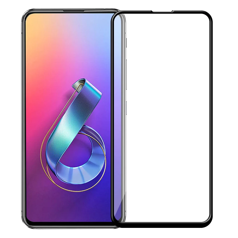 Полное покрытие из закаленного стекла для ASUS Zenfone 6Z 6 2019 ZS630KL HD защитная пленка