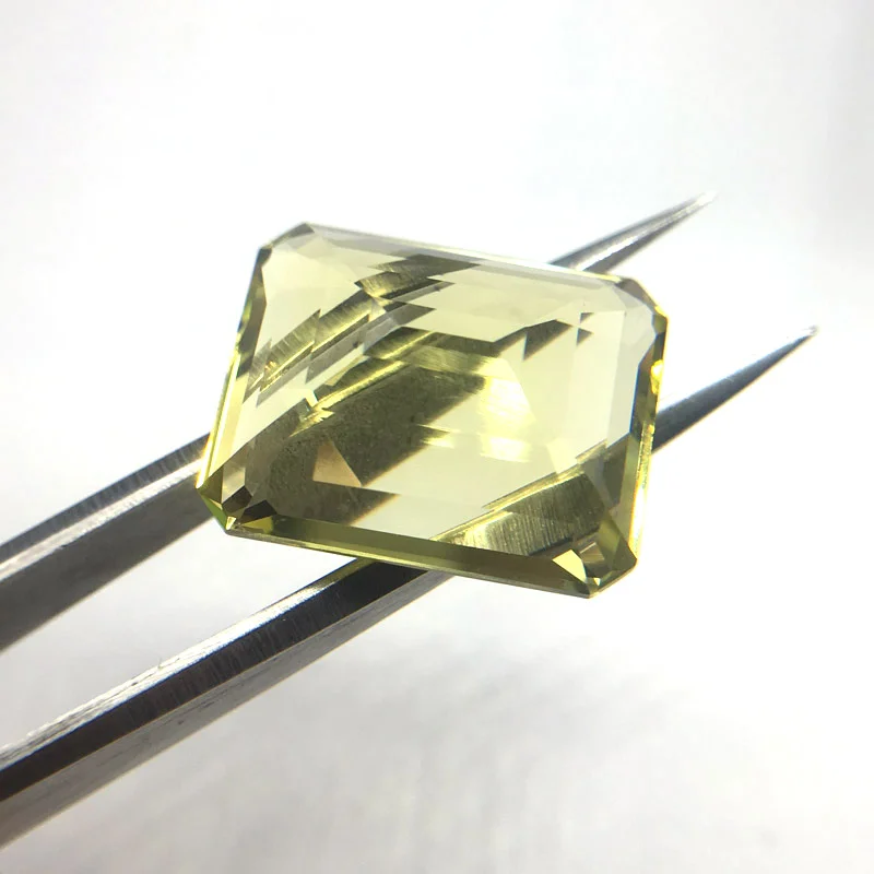 CSJ натуральный лимон кварц незакрепленный драгоценный камень 16*20 мм 21.5Ct для Diy